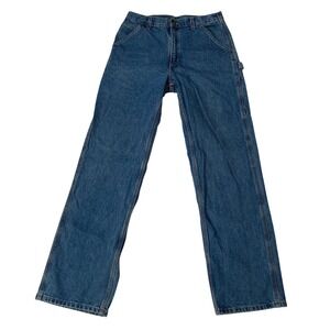 Carhartt B237 DST Original Fit Denim Carpenter Jeans Mens 33x34 Dark Stonewash